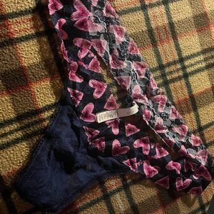 Victoria's Secret XL thong with hearts and lace